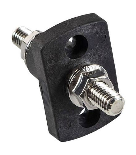 Клемма для монтажа сквозь переборку, черная, 3/8"-16