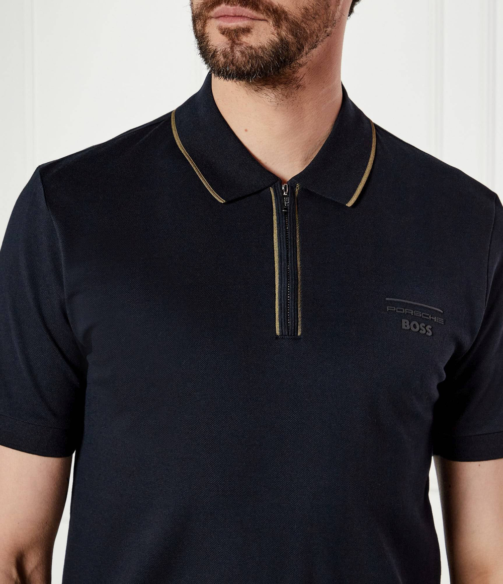 Поло Porsche x BOSS H-Paras 71_PS BOSS BLACK - темно-синий(50531463)