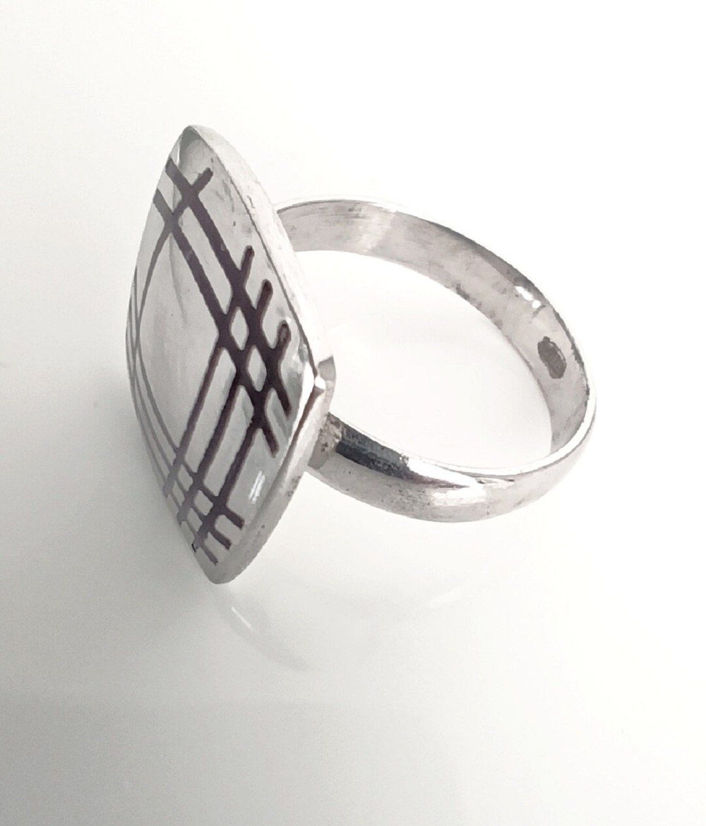 Ювелирное кольцо "Эстерелла", серебро 925 проба, с эмалью/ Ф