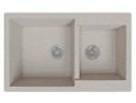 Мойка врезная Vivat 765020 2Ч МатБежевый Искусственный камень