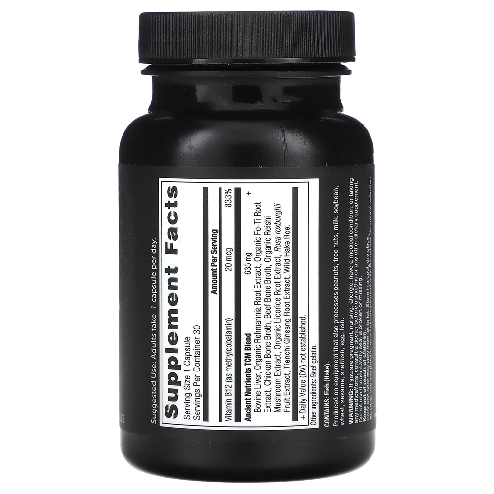Ancient Nutrition, Витамин B12, 30 капсул
