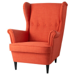 Кресло для отдыха ТОЙВО, тёмно-оранжевый, 82*96*101 см, рогожка