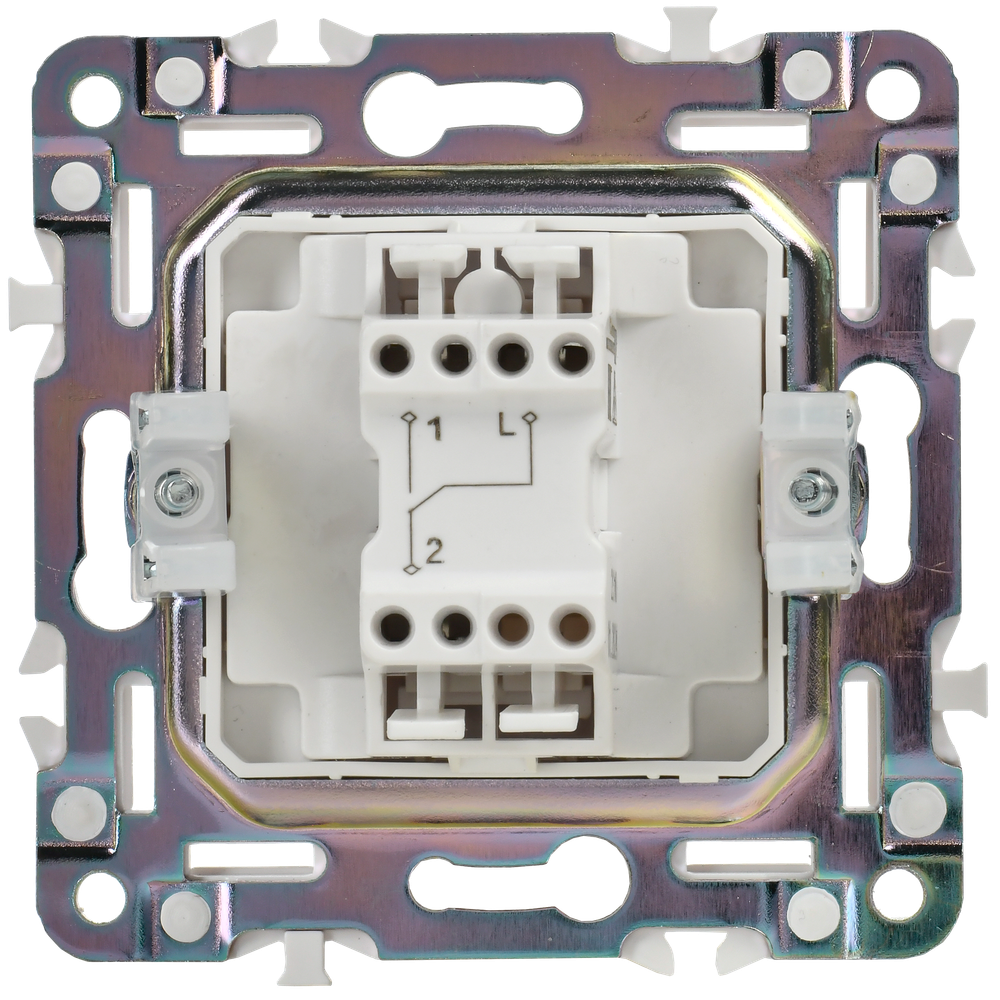 SKANDY Выключатель 1-клавишный проходной 10А SK-V02W арктический белый IEK