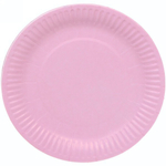 Тарелка бумажная 18 см в наборе 10 шт «Розовая»