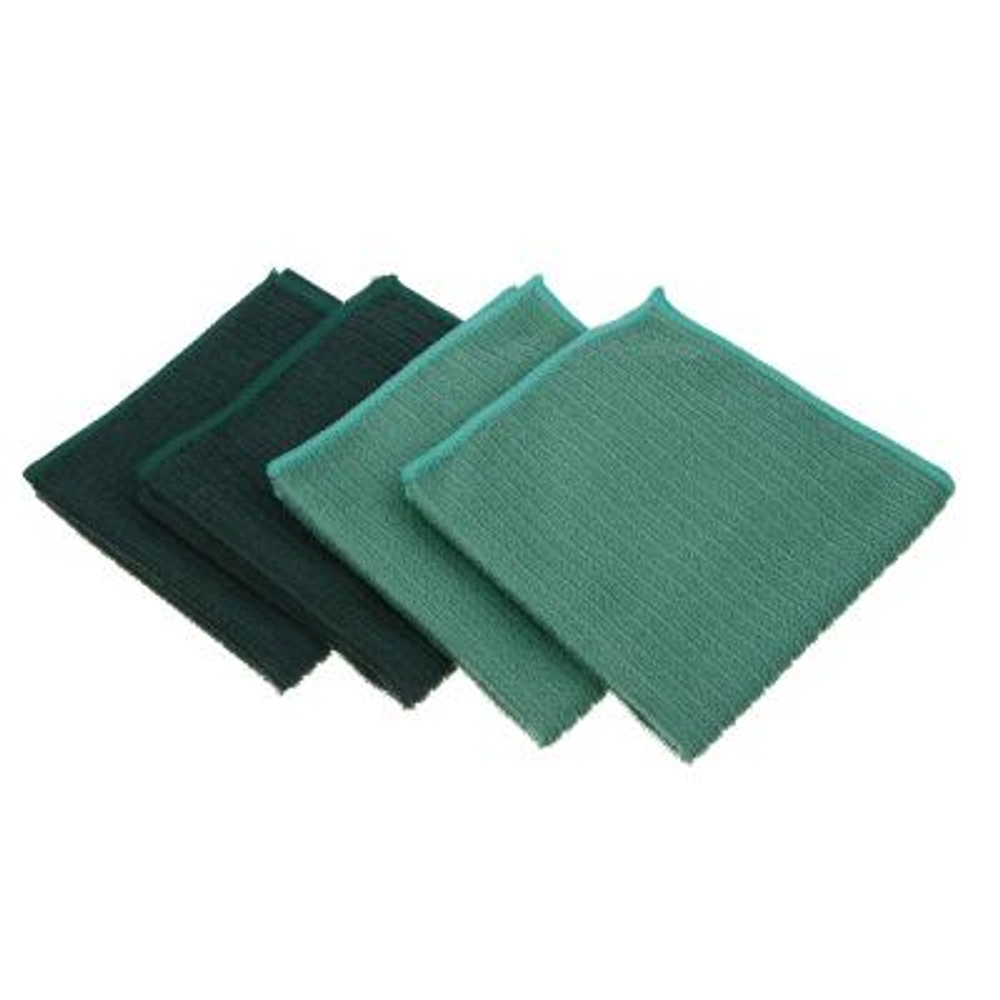 Набор салфеток из микрофибры для кухни 30*30см (4шт/уп) в полоску 4 цвета VETTA