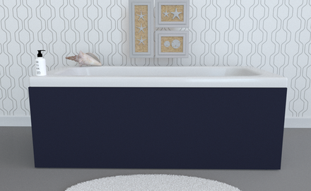 Экран под ванну откидной TR-7-227 темно-синий матовый soft touch