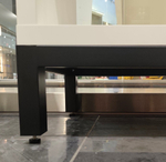 Ножка металлическая "Hyllställ" для стеллажа FORA, 76,3х37,8, черный