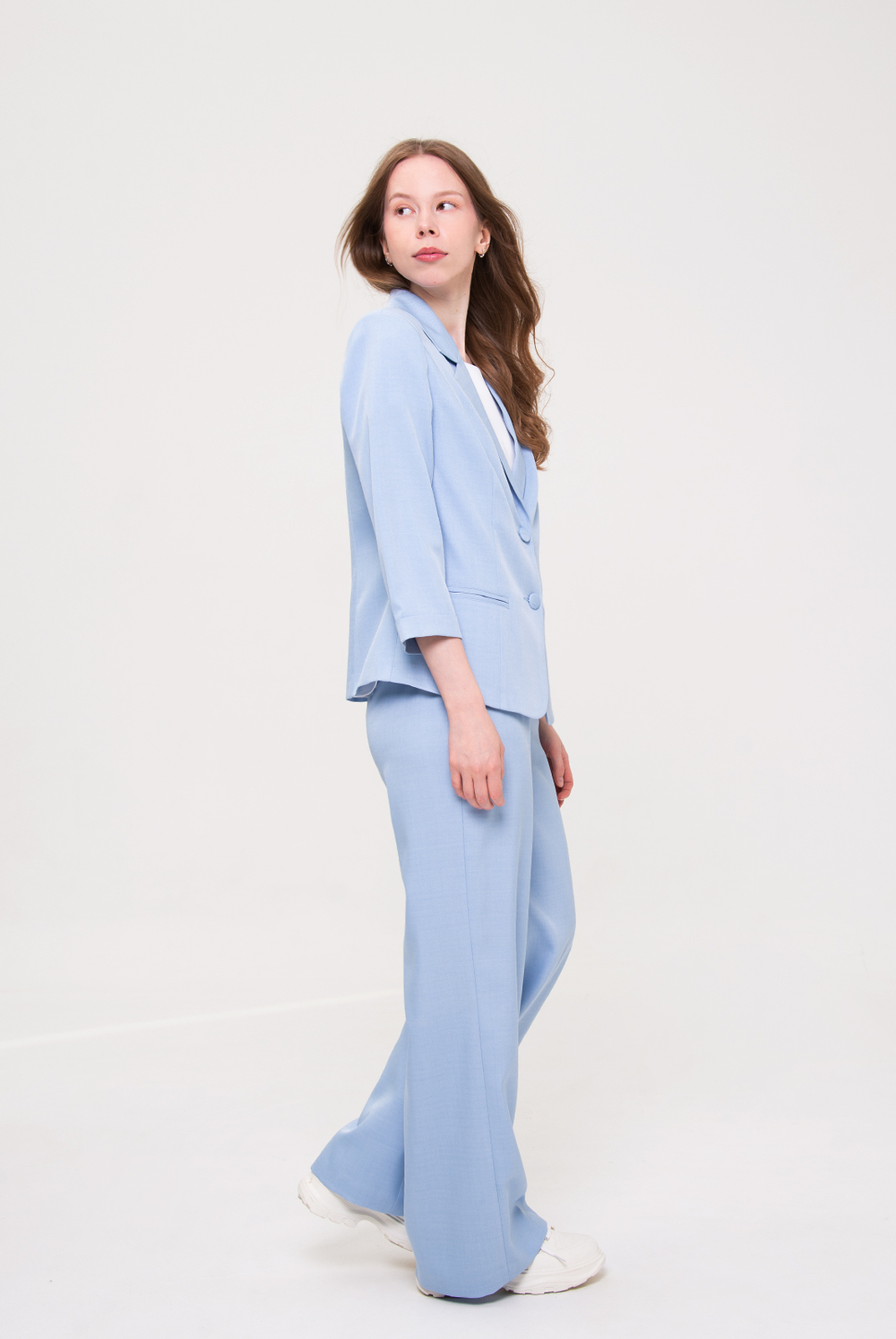 Брюки женские 3393ВЕБ, голубой #479Гол023393ВЕБ