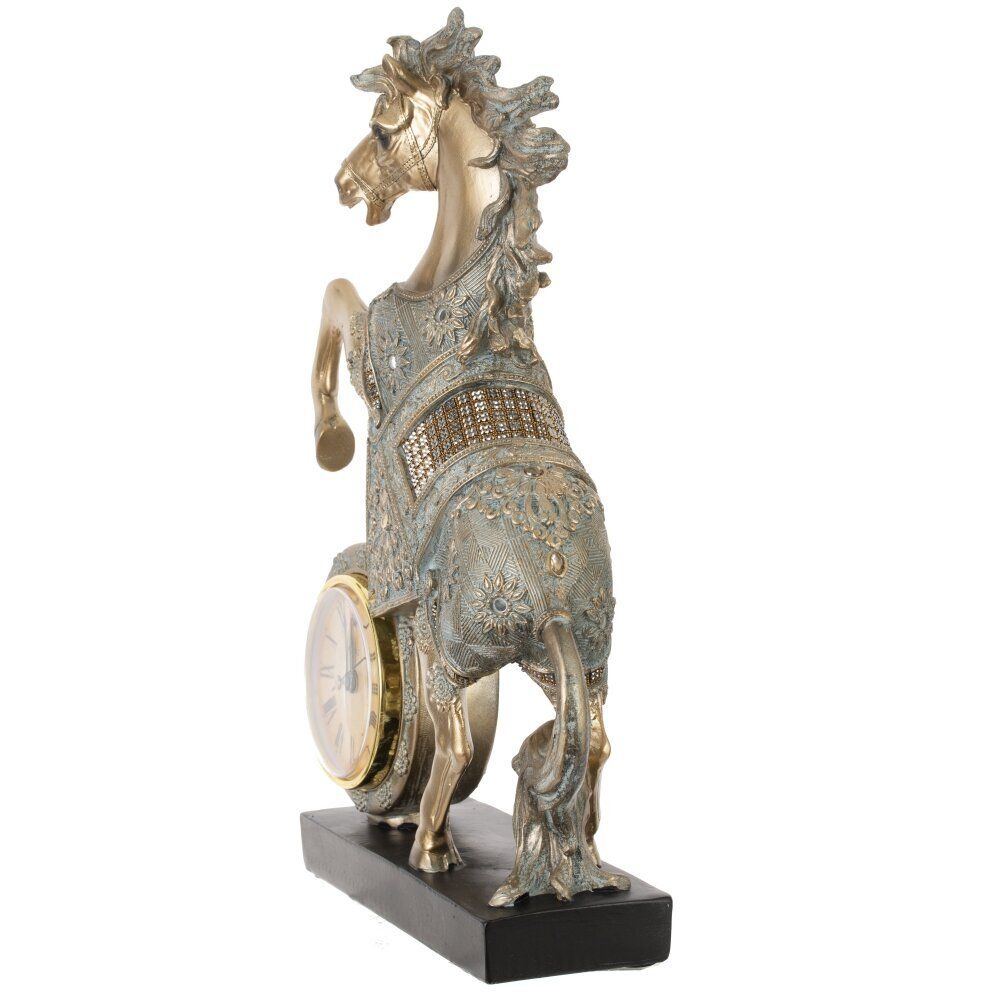 GAEM Фигурка декоративная "Лошадь" с часами (AAx1,н.п.), L23 W7 H33 см