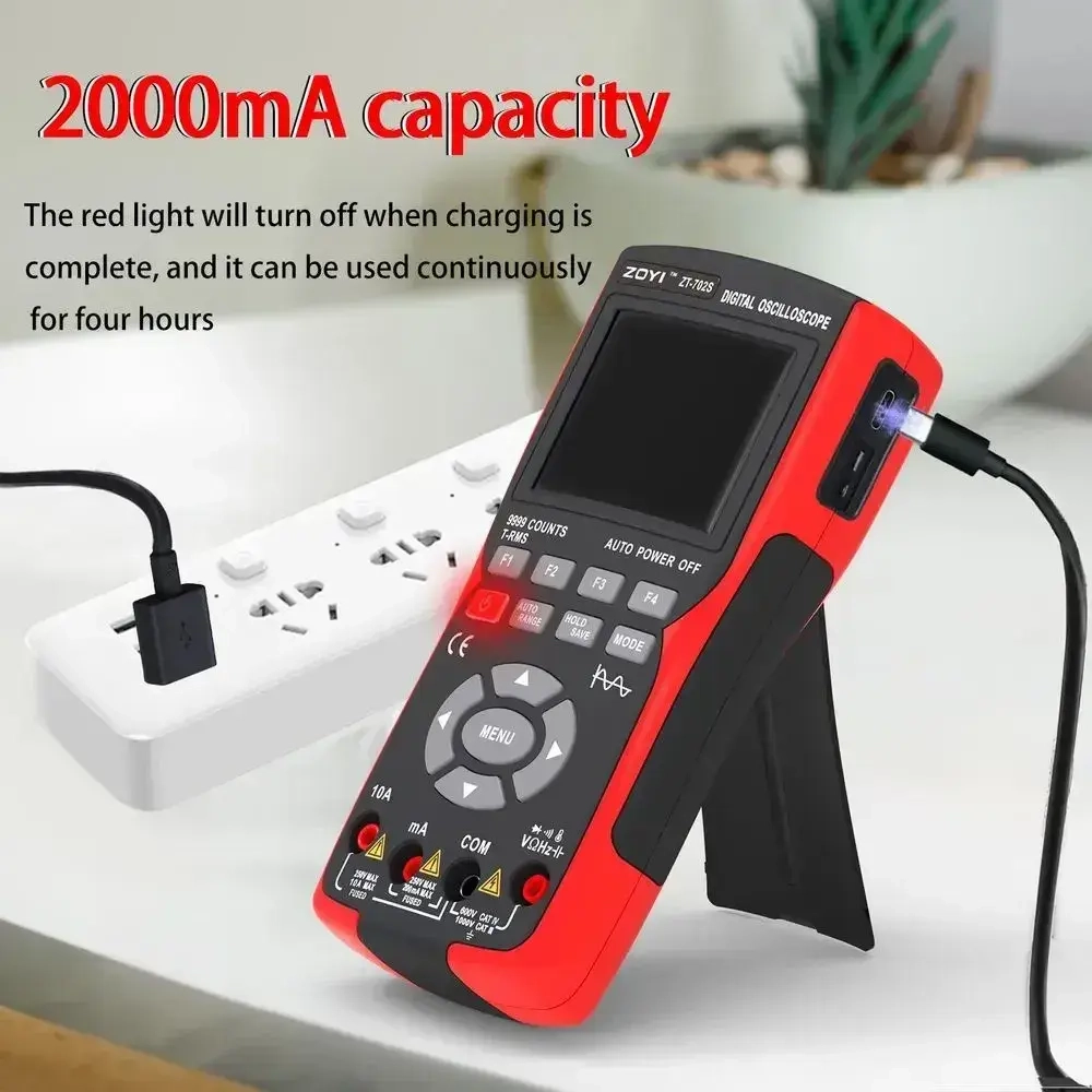 Мультиметр ZT-702S ZOYI осциллограф 10МГц портативный многофункциональный