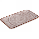 Блюдо керамическое «Тоскана» 18*9,5*2см кремовая