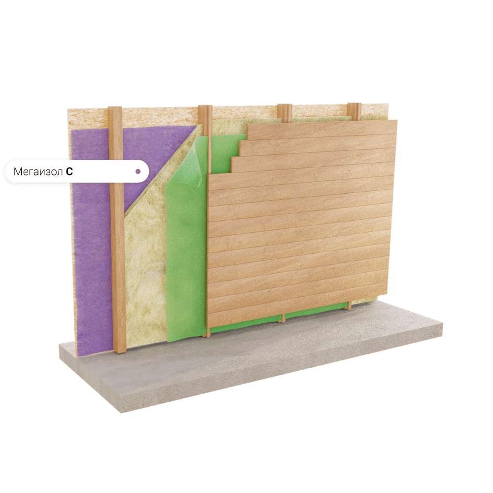 Универсальная паро-гидроизоляция Мегаизол С (70 м²)
