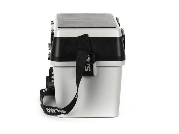 Ящик рыболовный зимний Salmo 2-х ярус.(из 2-х частей) пласт. 38x24.5x29см сер.