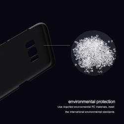 Тонкий жесткий чехол черного цвета от Nillkin для Samsung Galaxy S8 Плюс, серия Super Frosted Shield