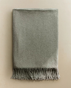 Zara Home - Синель одеяло, синий, 140x190 см