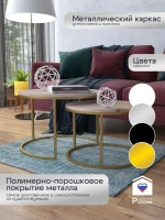 Комплект журнальных столов Акцент - ЗД - МДФ в ПВХ