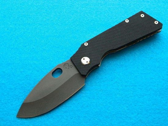 Складной нож скл. Medford Tactical Fighting Folder-1 MF/TFF-1 PVD-G10Bk c клинком из стали D2, рукоять G10 / титан