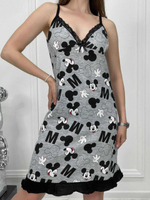 Сорочка молодежка х/б на бретели 9638