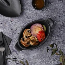 Блюдо овальное 18,5*12,5 см h3,5 см 310 мл с ручками   P.L. Proff Cuisine [4]