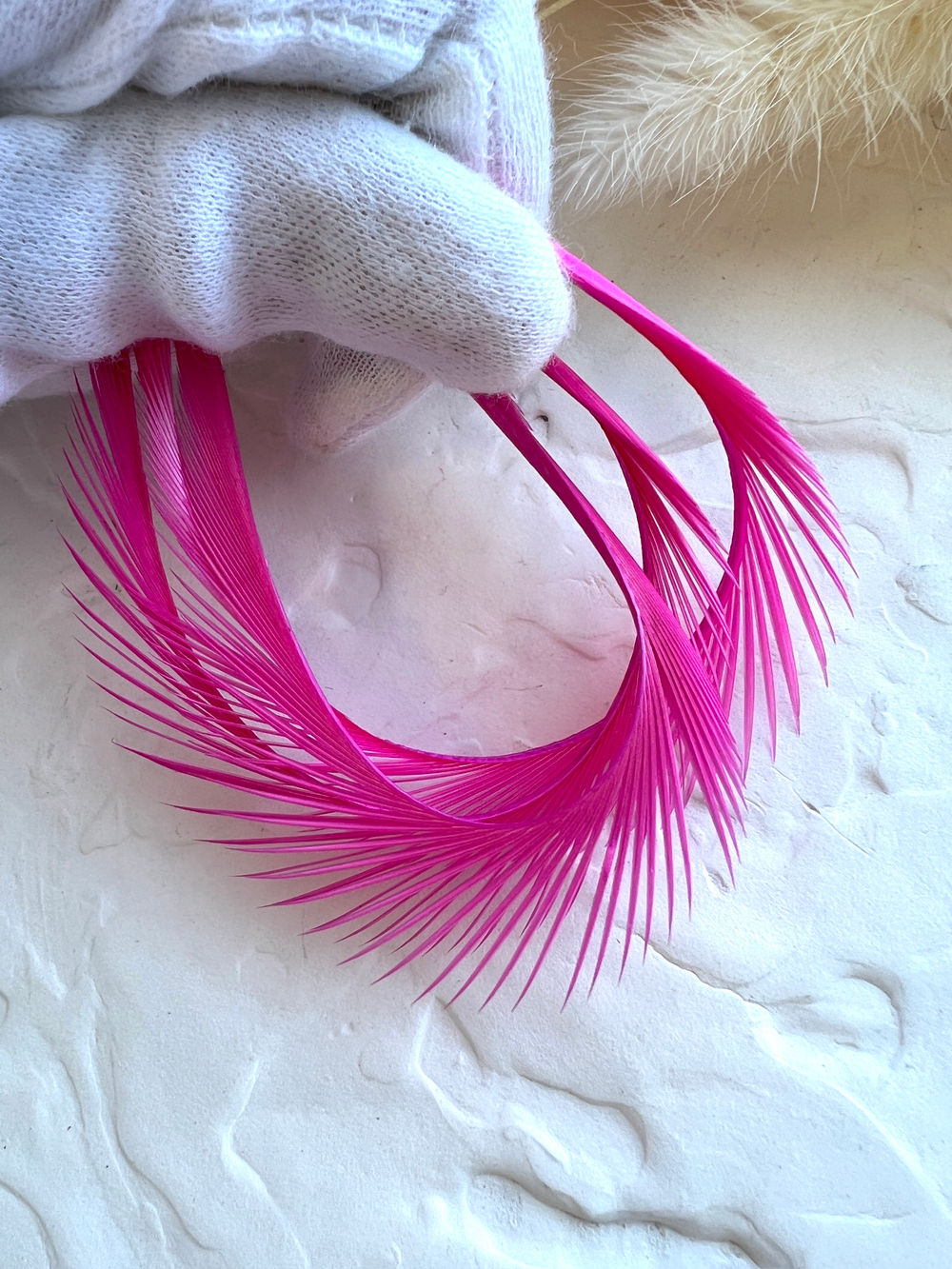 Гусиное перо, Фуксия (5 шт)