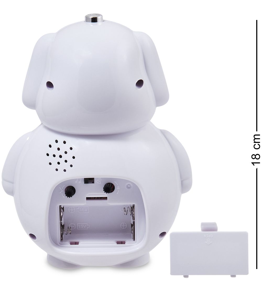 GAEM Art CL-76/3 Будильник «Собачка» белый