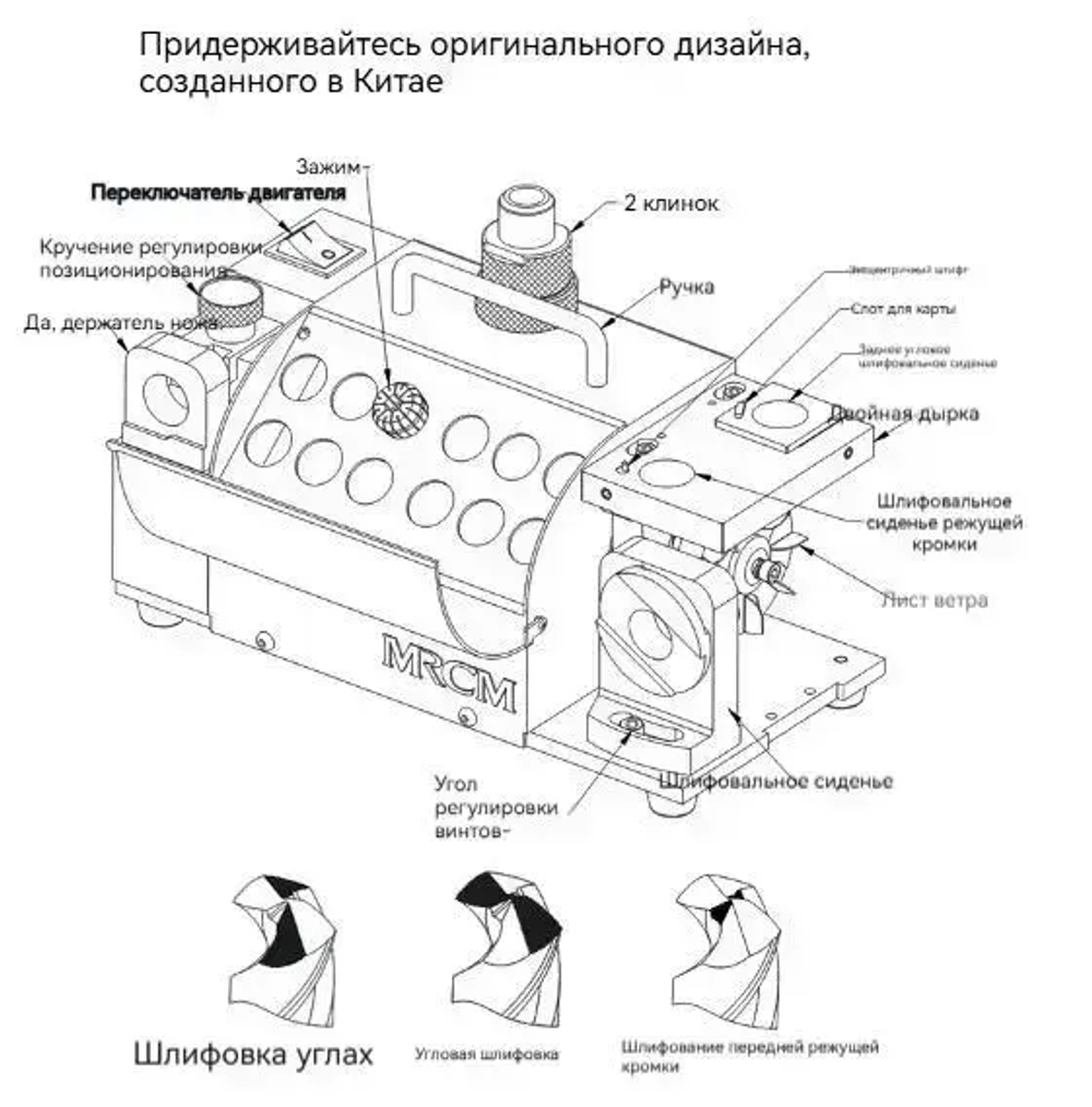 Станок для заточки сверл 3-13 мм 120W