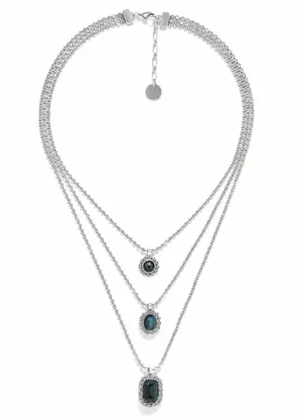 Колье ORI TAO, Azzurra, с кристаллами, OT24.1-15-31702 (синий)