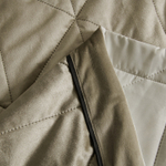 Велюровое покрывало в клетку с наволочками OVL031