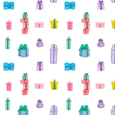 Разноцветные подарочные коробки