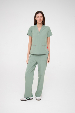 Топ медицинский женский Лаконико, шалфей OLD