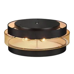 8003/6C MODERNI LN25 161 черный/черный, золотой металл/металл, текстиль Потолочный светильник Е27 6*60W 220V ANIMAISA