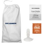Телесный фаллоимитатор-реалистик 18,4см с мошонкой на присоске Doc Johnson Ultra Skin 6 Realistic Cock 0276-01-BX
