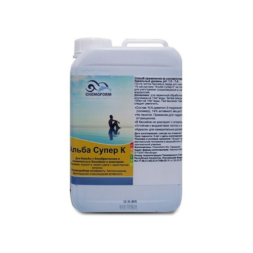 Альба супер К альгицид непенящийся 14% 5л. Chemoform