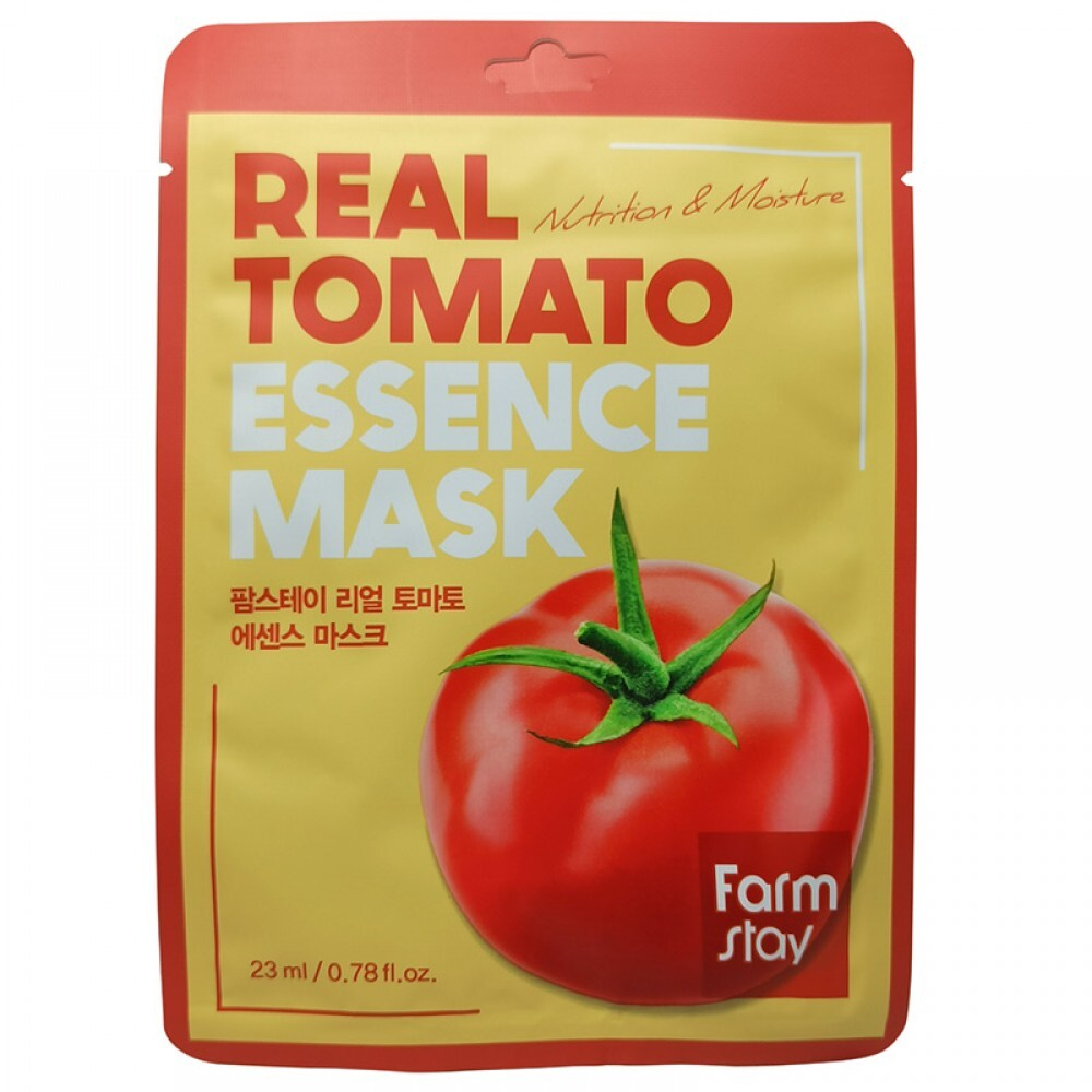 [Farm Stay] Real Tomato Essence Mask - Тканевая маска для лица с экстрактом томата, 23 мл