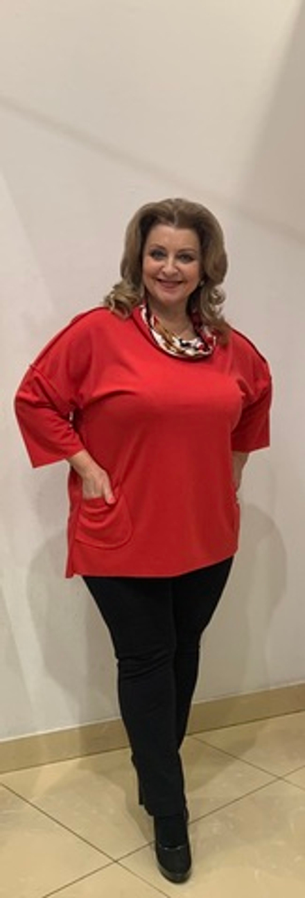 Туника с цветным хомутом