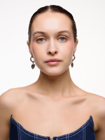 Серьги "Lovely" с лабрадором Silver