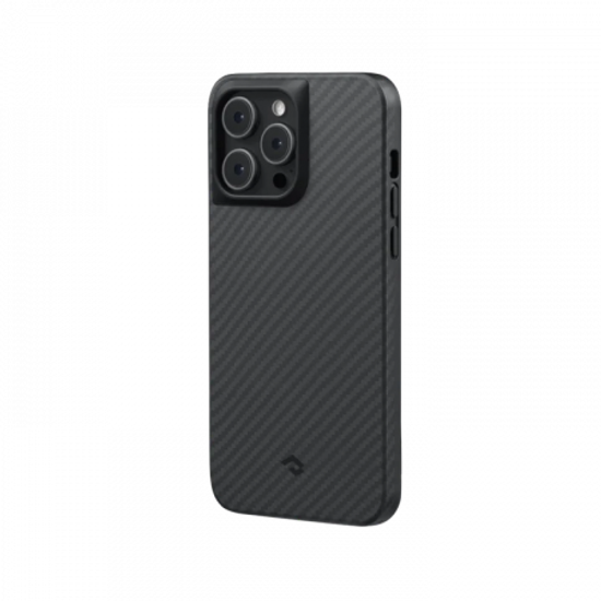Противоударный чехол Pitaka MagEZ Pro 3 для iPhone 14 Pro Max (6.7"), черно-серый, кевлар (арамид)