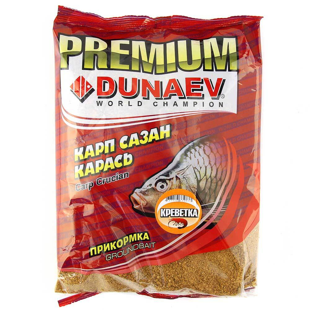 Прикормка "DUNAEV-PREMIUM" 1 кг Карп-Сазан Креветка