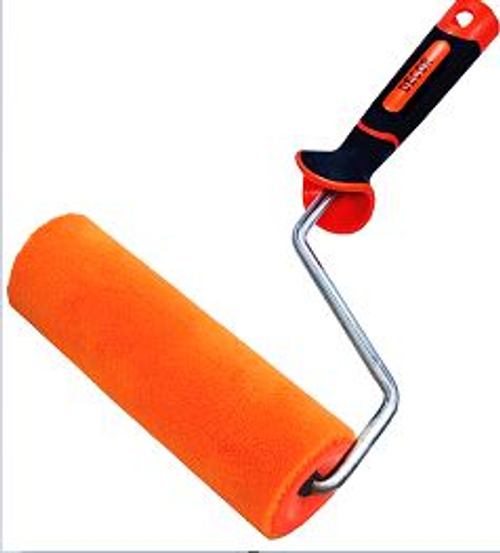 Валик Велюр 250мм  d50мм, d8мм,  ворс 4мм ПРЕМИУМ  шерсть, 2К ручка DEСOR/ 550-7250