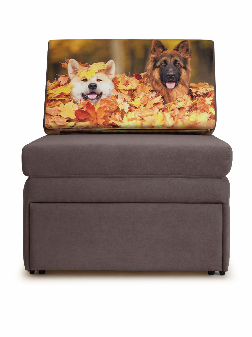 Кресло-кровать "Миник" 70 см, купон Собаки