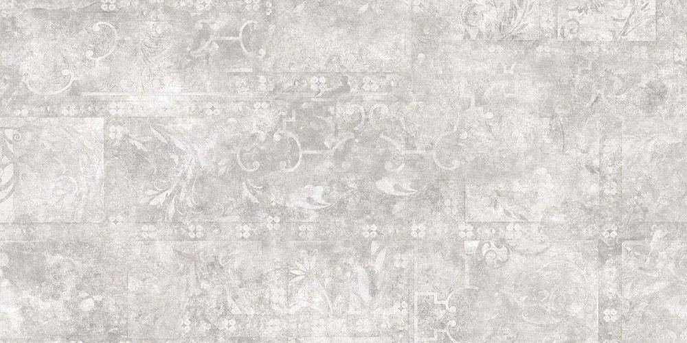 Керамогранит Alma Ceramica GFU60120BTP17R Beton PRO 60x120 серый глазурованный матовый / карвинг под бетон / с орнаментом