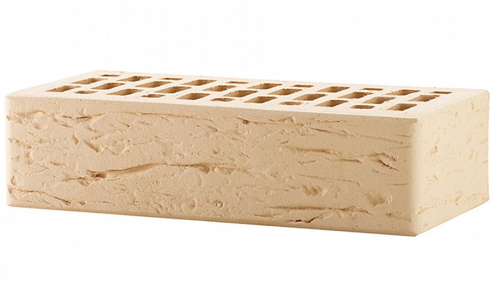 Кирпич ЛСР 1НФ Бежевый, рустик М-175, 250х120х65 - лицевой керамический пустотелый