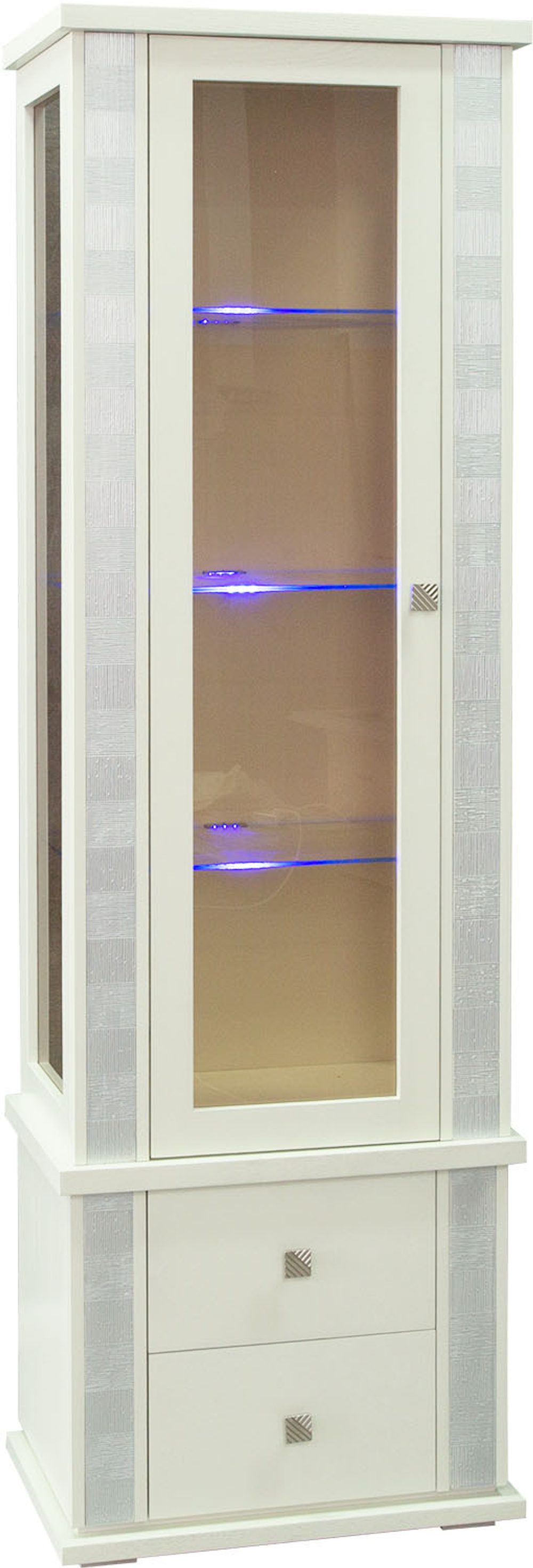 Шкаф с витриной «Тунис» П6.343.0.19-01 (П343.19Ш)