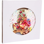 Подставка под горячее керамика 20см «Подарки у ёлки»