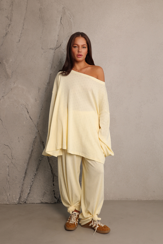 Лонгслив OVER из трикотажа