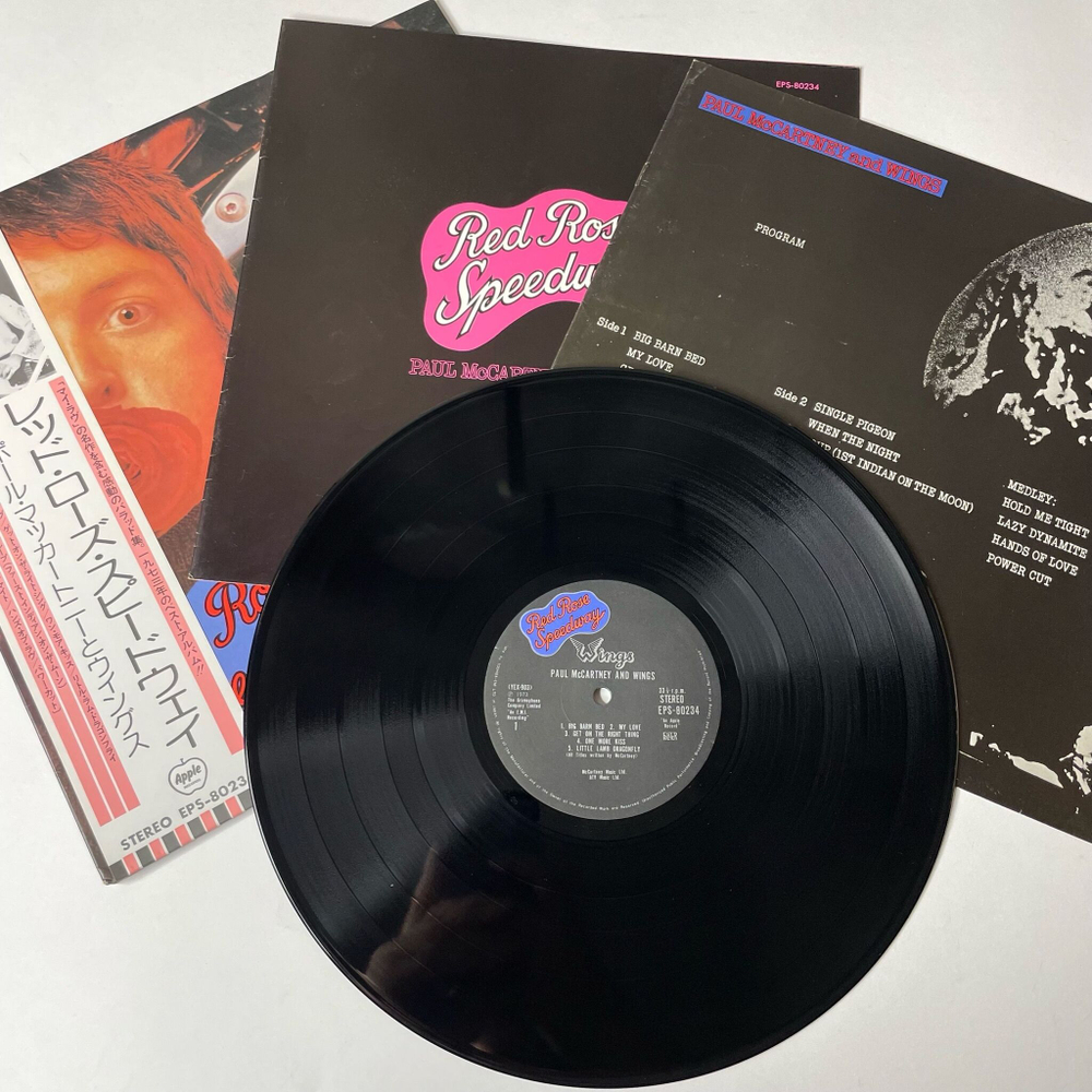 Винтажная виниловая пластинка LP Paul McCartney Wings Red Rose Speedway (Japan 1975) (Obi)