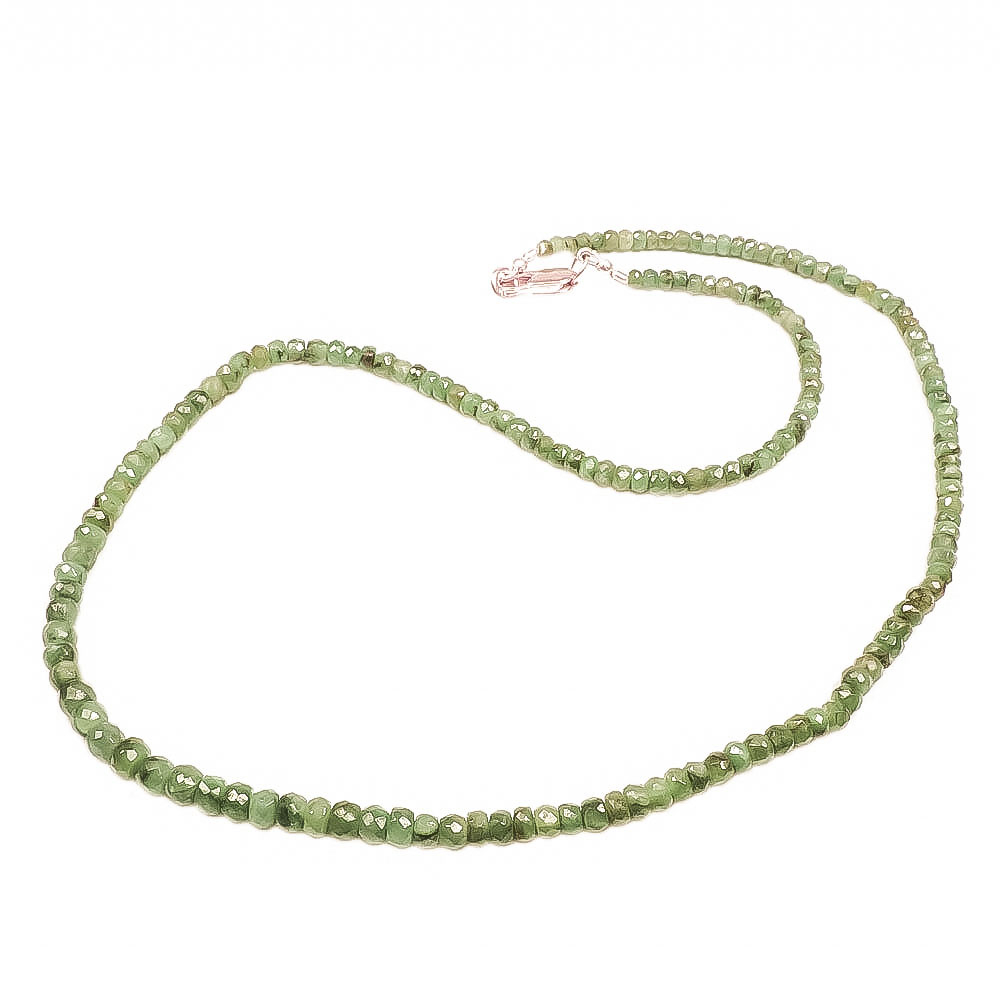 Бусы "Тросик" изумруд