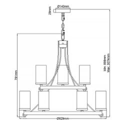 Люстра Feiss QN-ANGELO9 Feiss