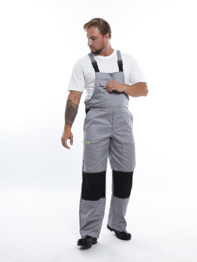 Костюм Nerss «Практик», куртка + полукомбинезон. Серый с черным