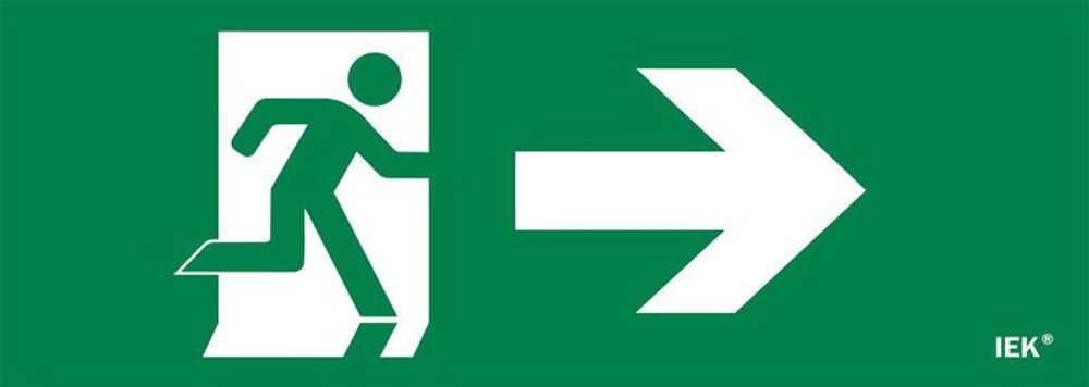 Этикетка самоклеящаяся 280х100мм "Фигура/стрелка вправо" IEK LPC10-1-28-10-FNAPR